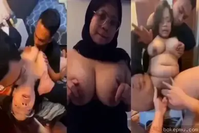 Cewek chubby sadis layani dua cowok sekaligus