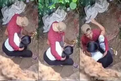 Ngintip diam diam pasangan muda ngentot di belakang rumah